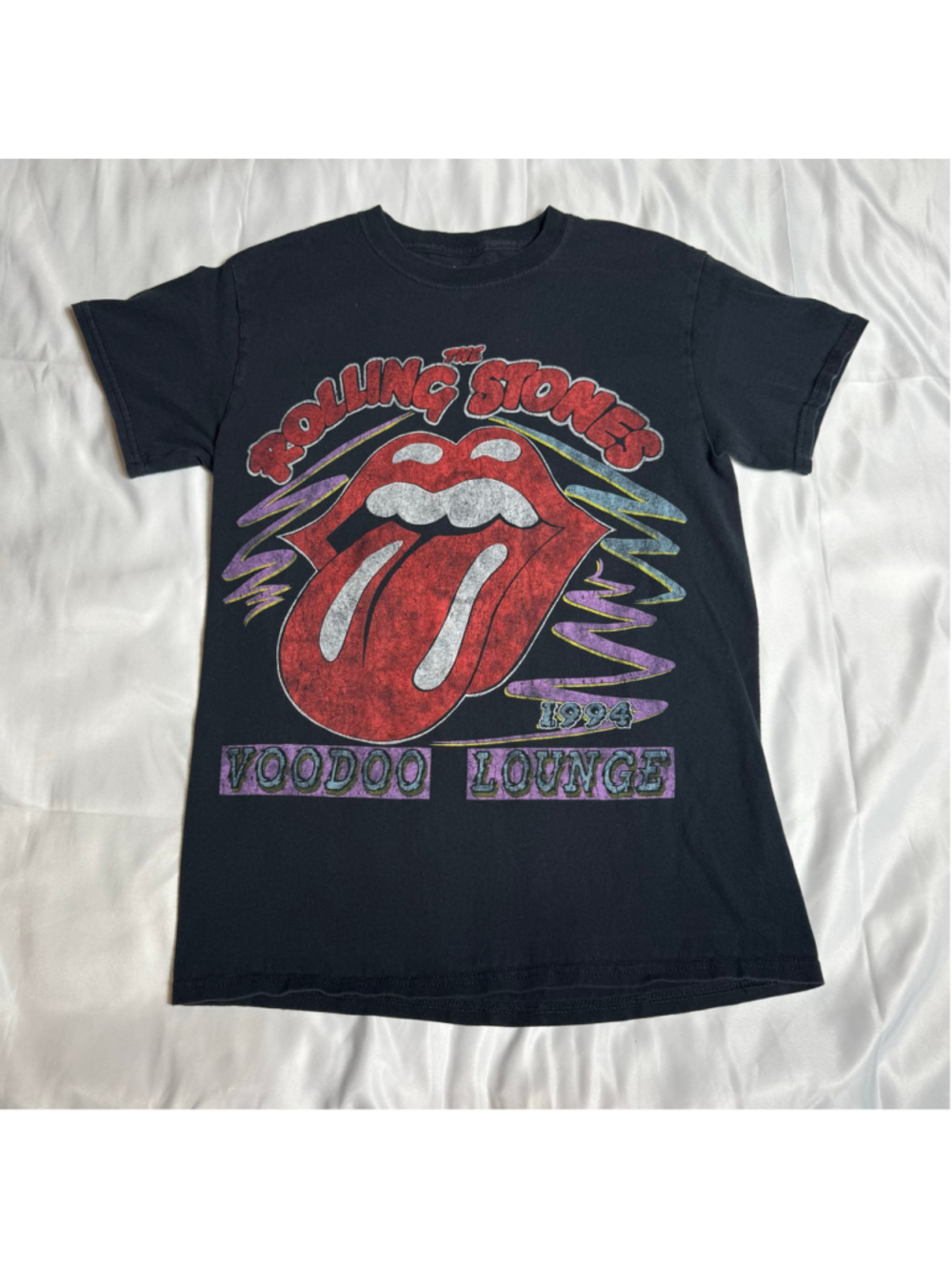 Men's The Rolling Stones Voodoo Lounge T-Shirt Size S Black Red